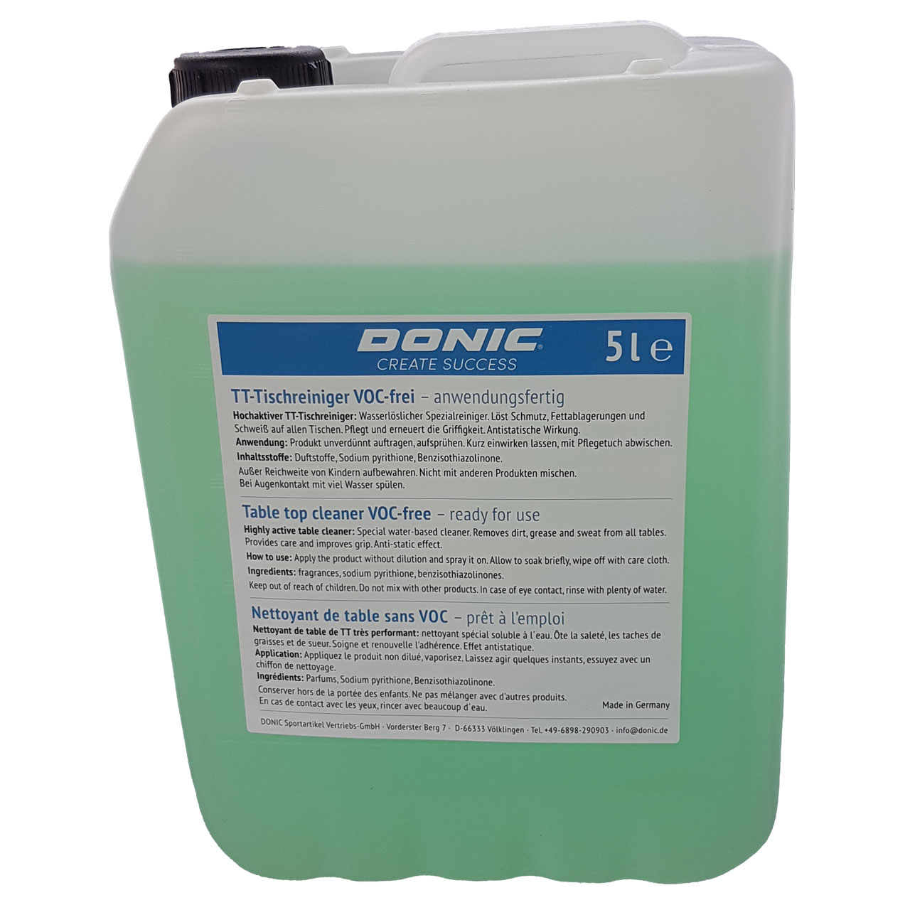 Donic Table Tennis Table Cleaner 5Lt