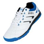 Andro Shuffle Step 2 Table Tennis Shoes - White/Black/Blue