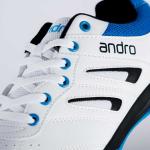 Andro Shuffle Step 2 Table Tennis Shoes - White/Black/Blue